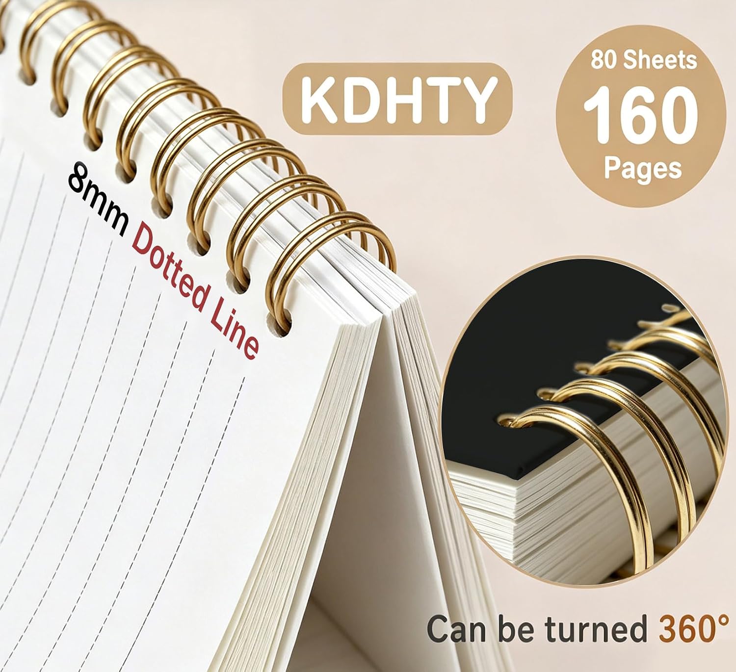 Thumbnail 6 de KDHTY Christian Baseball Notebook, 80 Pages, Black, 8 x 5 Inches