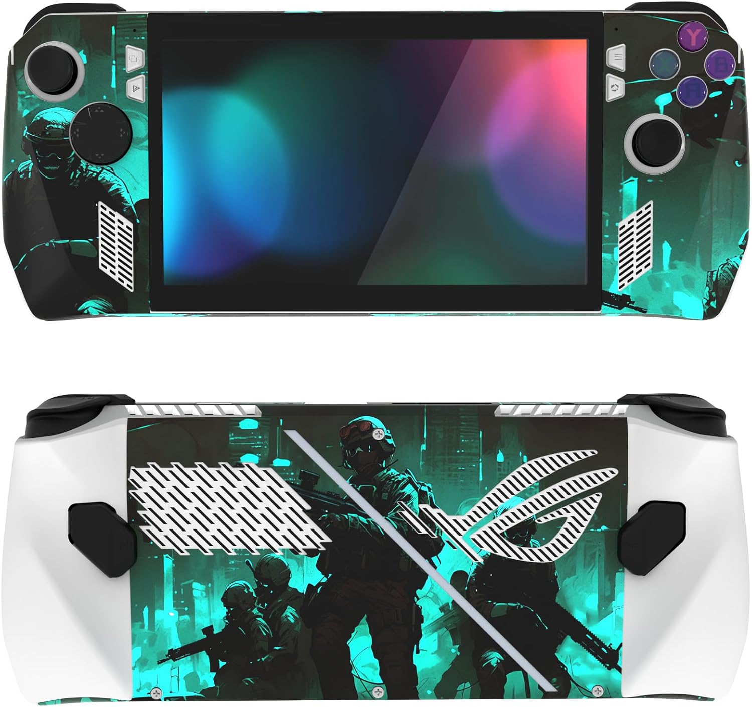Detalle de PlayVital 2 Set Protective Skin Decal for ROG Ally – Fearlessness