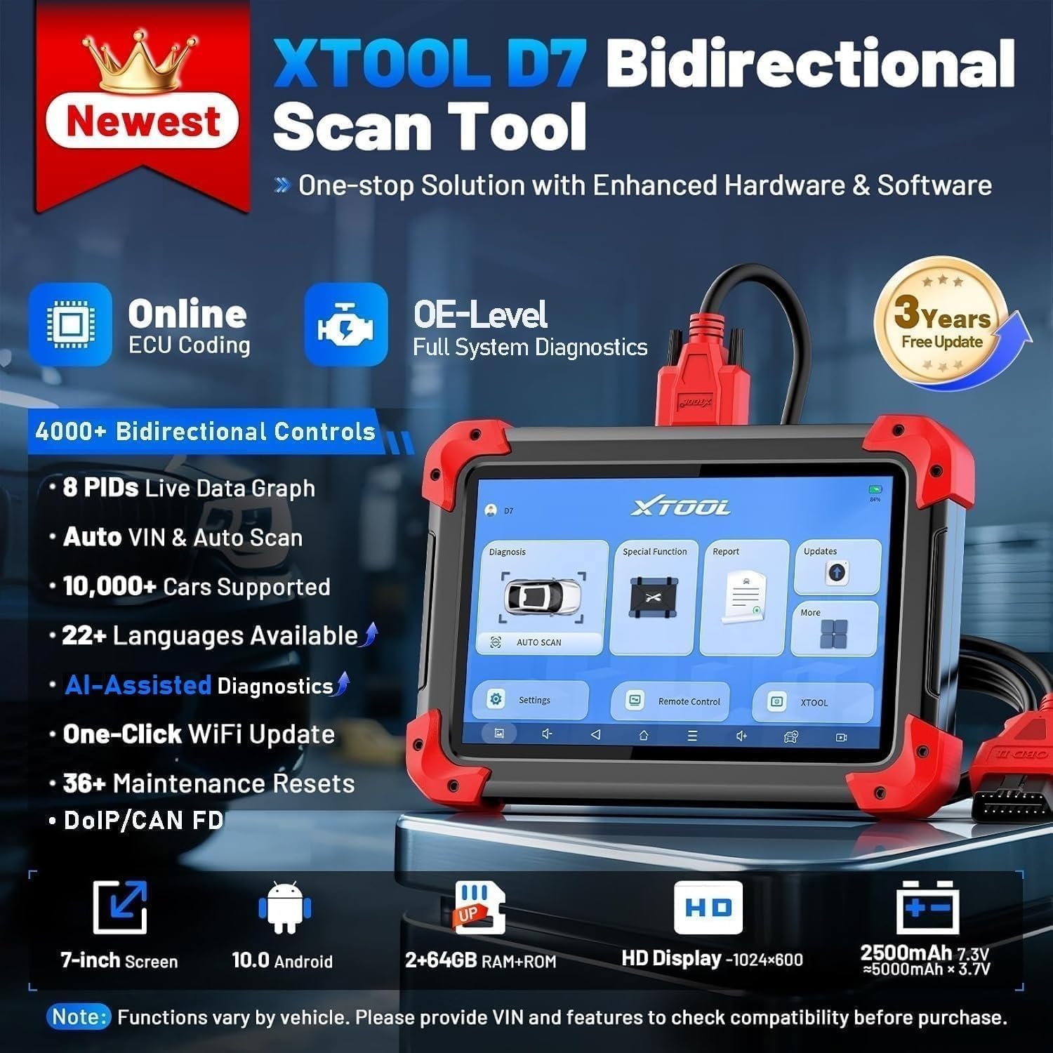 Thumbnail 1 de XTOOL D7 Diagnostic Tool 64GB