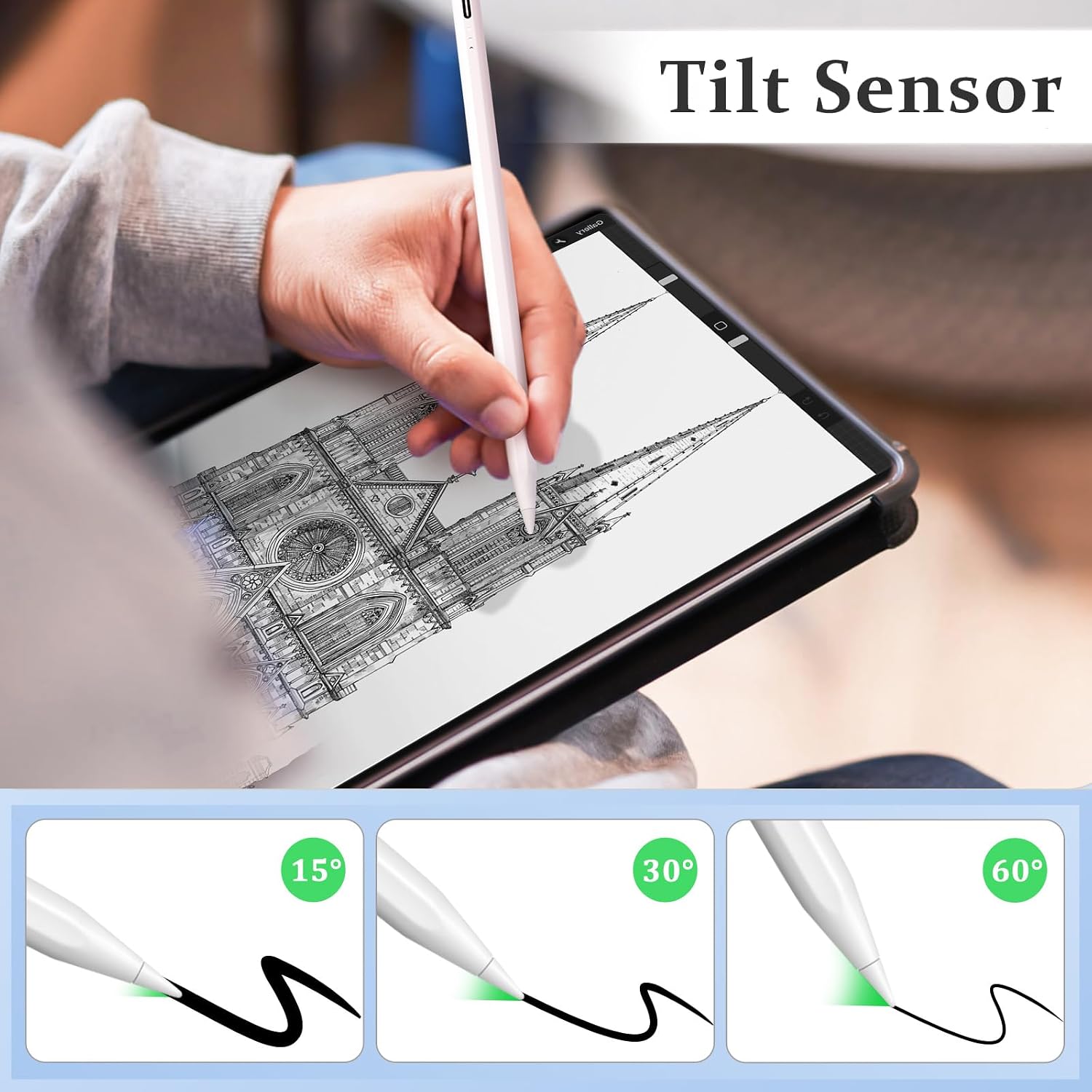 Thumbnail 5 de Apple Pencil 10th Gen compatible stylus, 2X charge