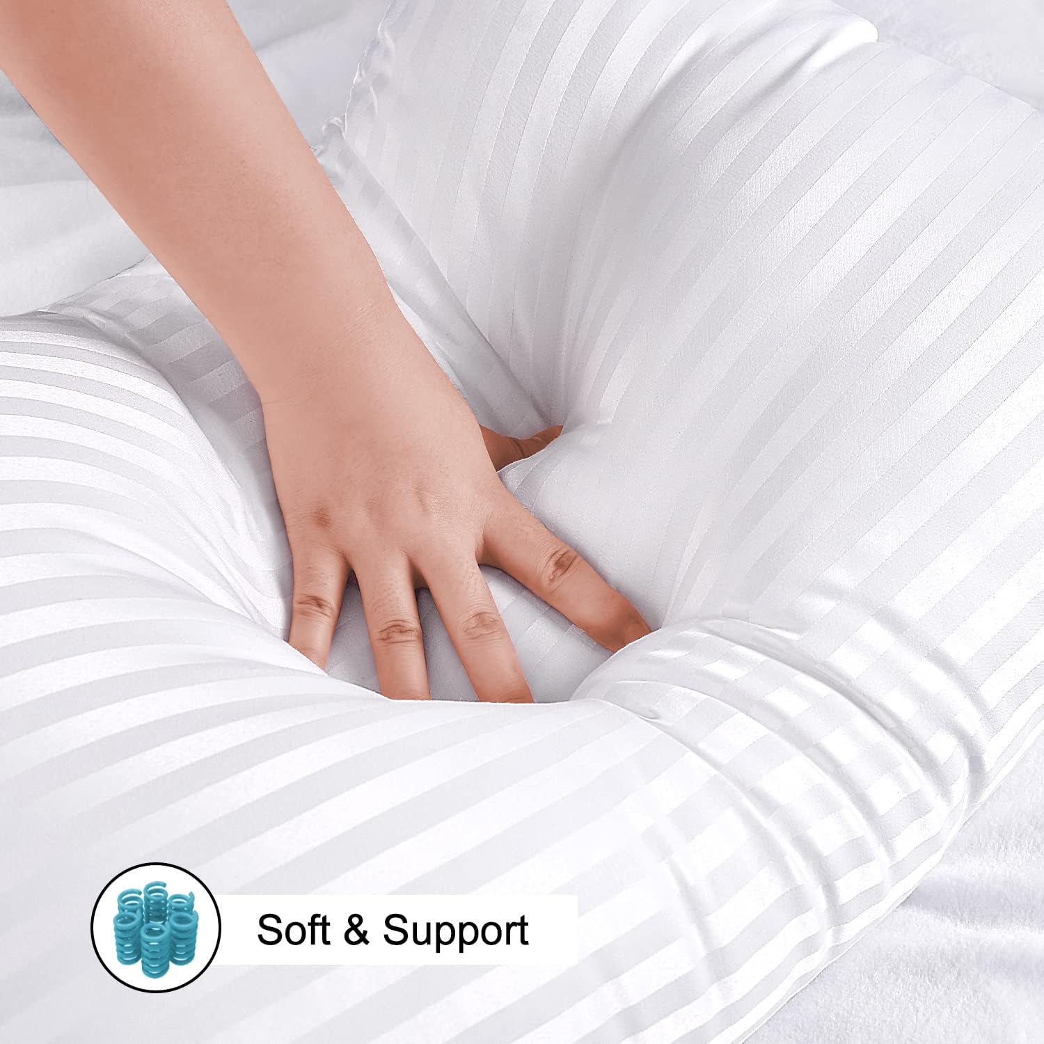 Detalle 2 de EIUE Hotel Collection Bed Pillows, 20 x 30 in