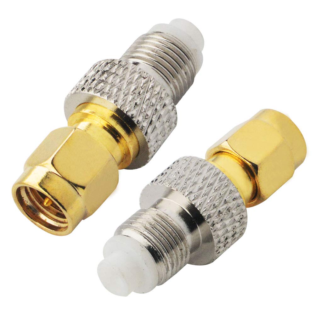 Thumbnail 4 de Boobrie FME Female to SMA Male Connector (SMA plug to FME jack) — 50Ω straight RF coax adapter, pack of 2