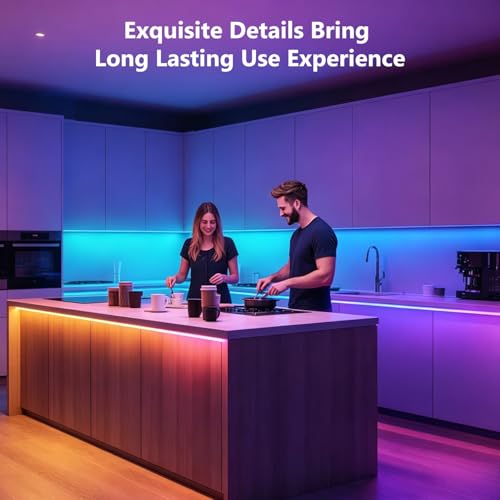 Thumbnail 5 de DAYBETTER LED Strip Lights 110ft1Roll RGB Music Sync Smart App Control