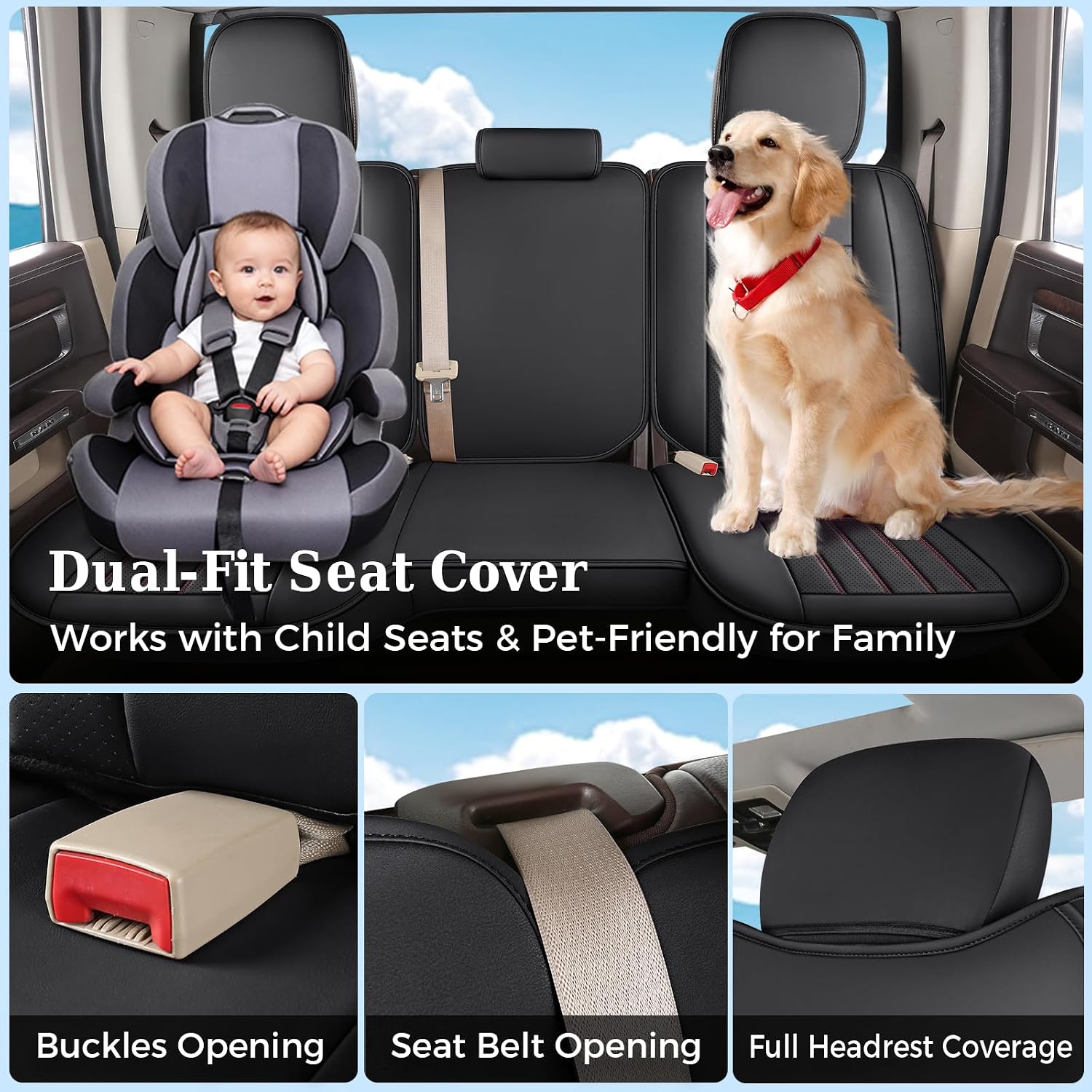 Detalle de Truckiipa Vegan Leather Seat Covers