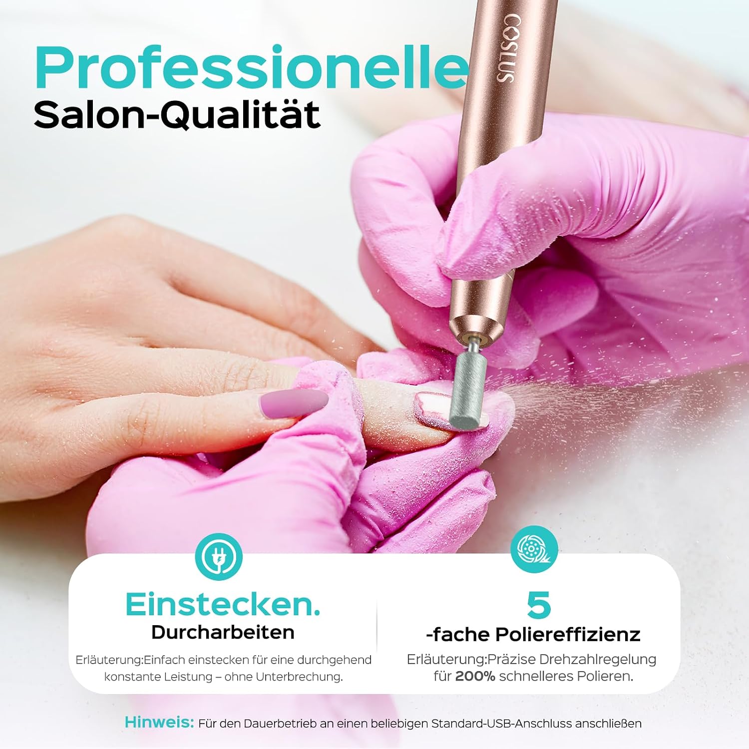 Thumbnail 4 de COSLUS Elektrische Nagelfräser 20000 u/min
