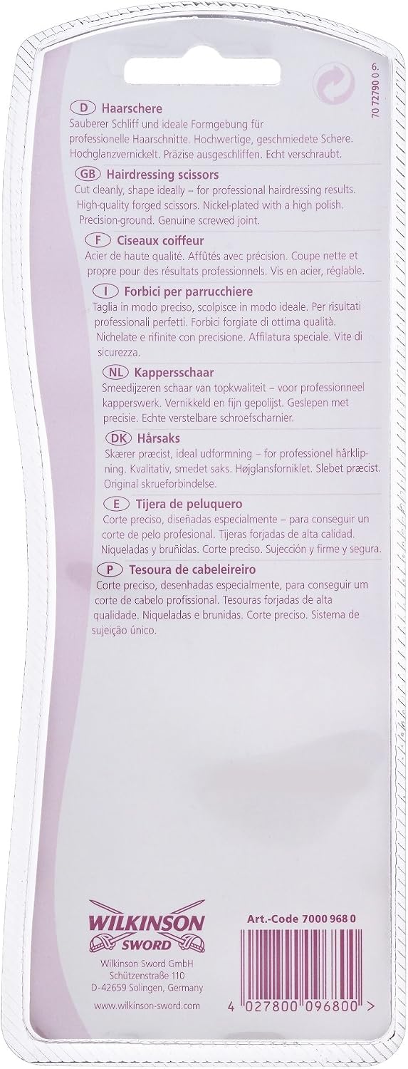Detalle 1 de Wilkinson Sword – Ciseaux Coiffeur : précision pro et finition nickelée