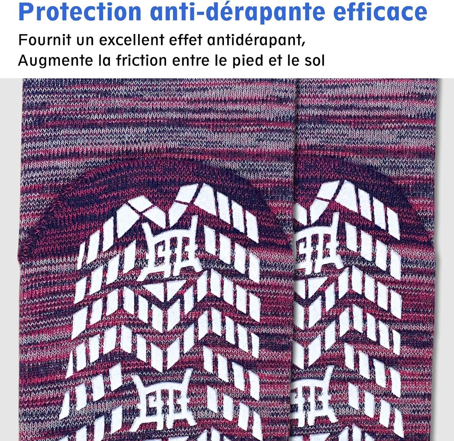 Thumbnail 3 de PUTUO Homme Chaussettes antidérapantes sport en coton (tailles 39-50) – lot de 4 paires