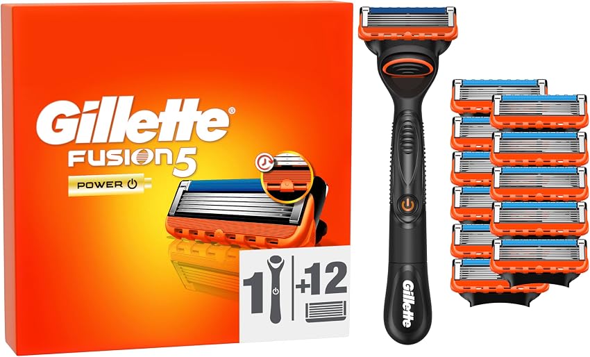 Detalle de Gillette Fusion5 Power Maquinilla de Afeitar 12 cuchillas 🪒