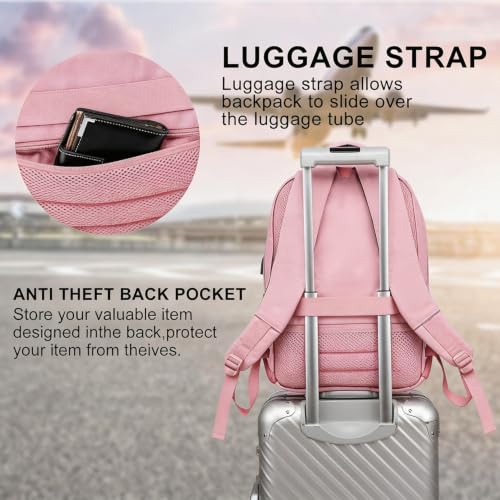 Detalle de YAMTION School Backpack for Girls and Women: 35L Laptop Backpack with USB Port (15.6")