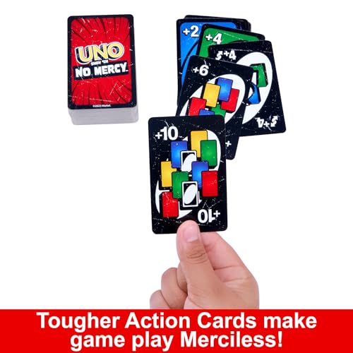 Detalle de UNO Show 'em No Mercy Card Game in Storage Tin – Mattel Games