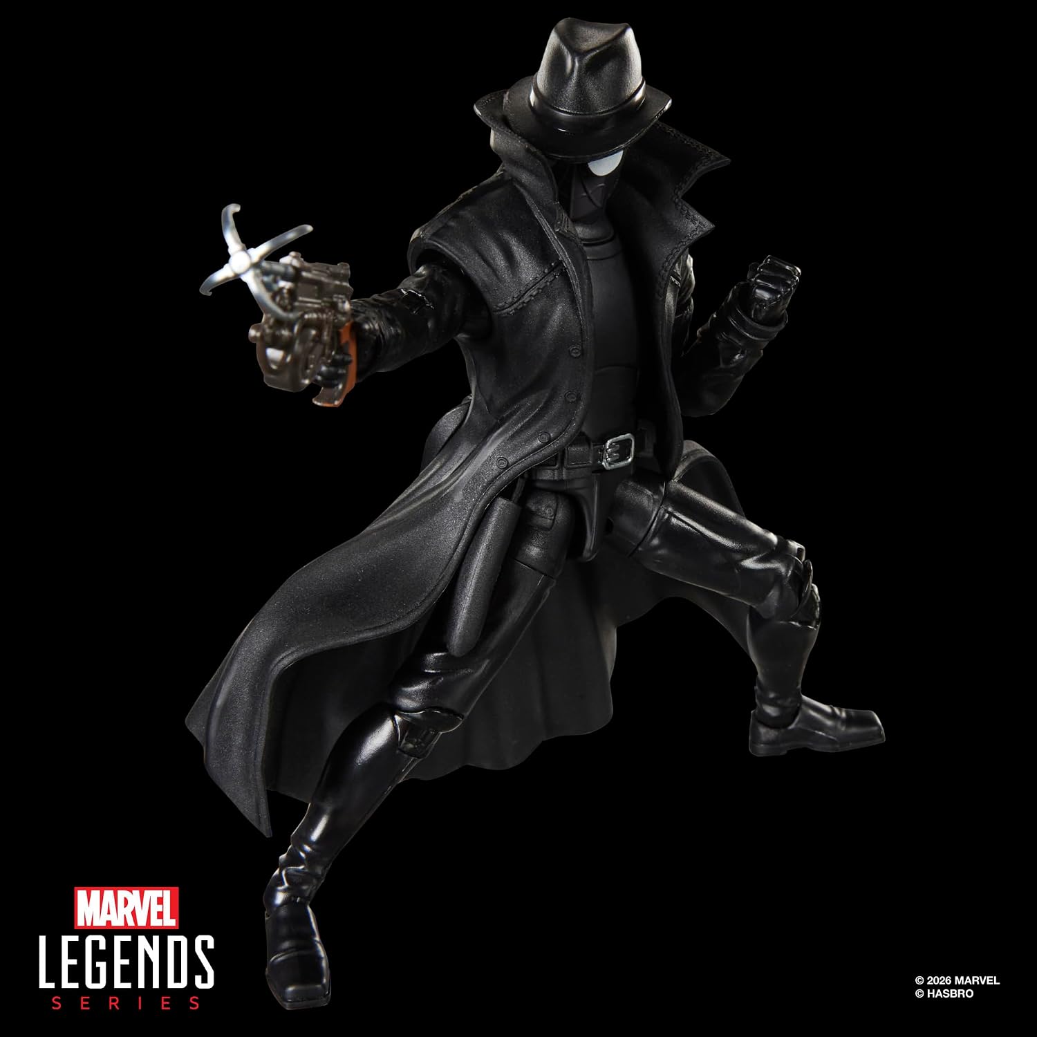 Detalle de Marvel Legends Spider-Man Noir G2094 – figurka 15 cm, 6 akcesoriów i karta retro