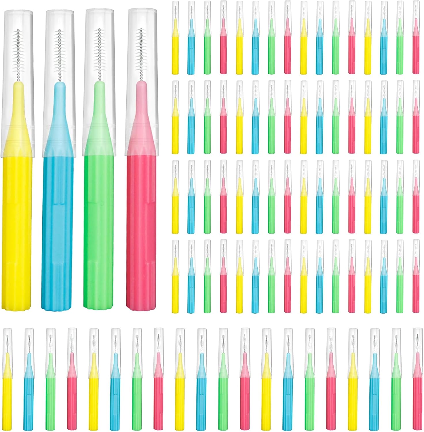 RAZOKO Interdental Brush Toothpick Flossing Head (88 count) with 2.5 mm and 3 mm heads