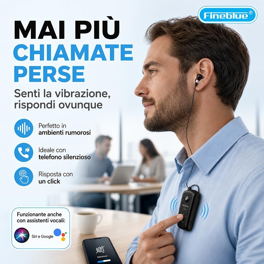 Detalle 2 de Fineblue F910 auricolari Bluetooth in ear con clip