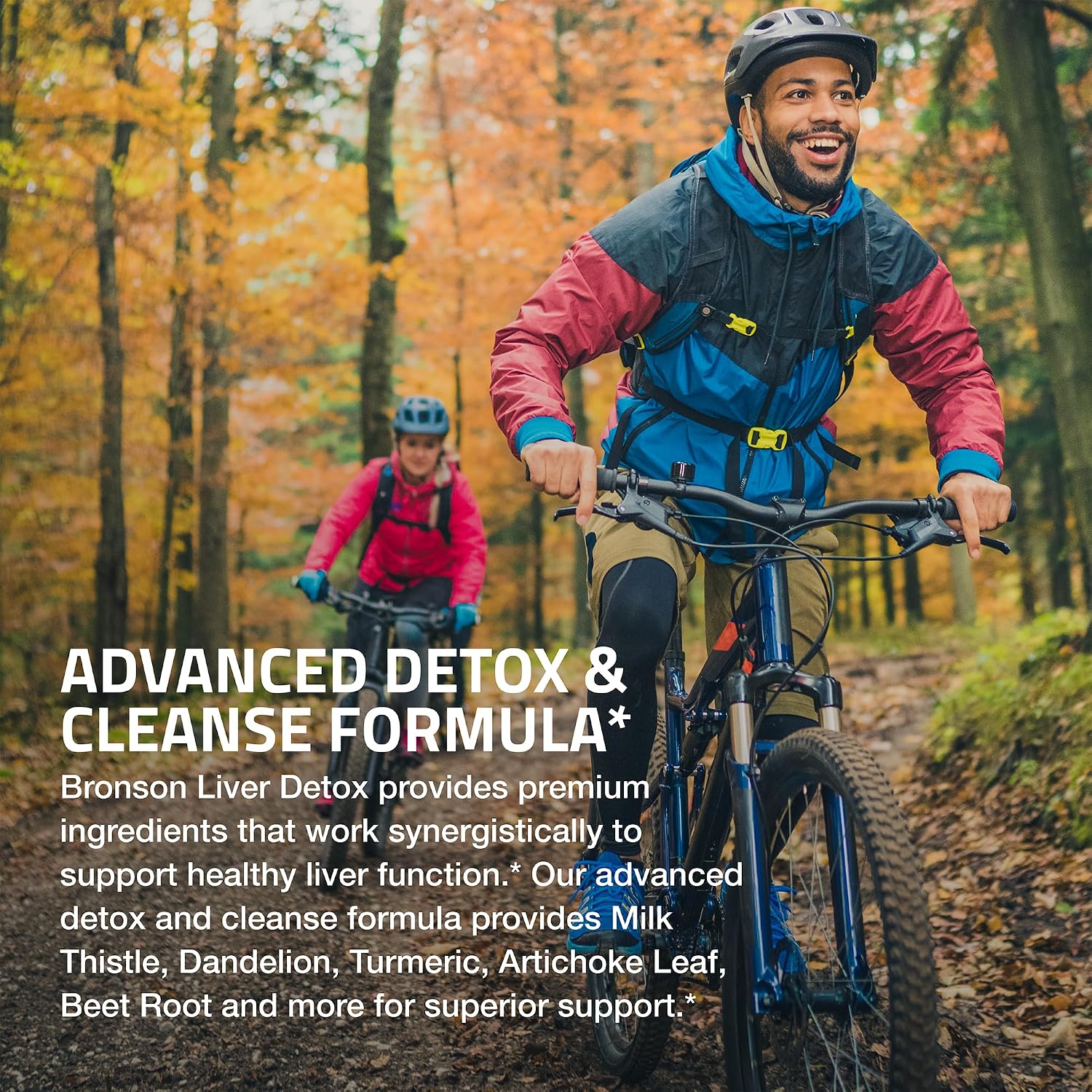 Detalle 2 de Bronson Liver Detox 60-Capsule Supplement with Milk Thistle and Turmeric