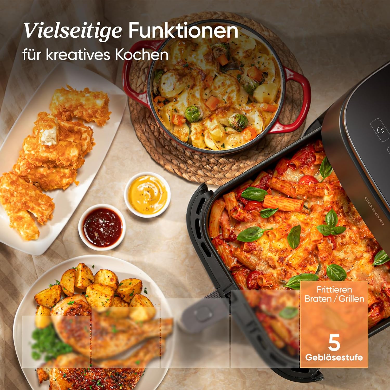 Detalle 2 de Cosori Turboblaze 6L Airfryer 🍟