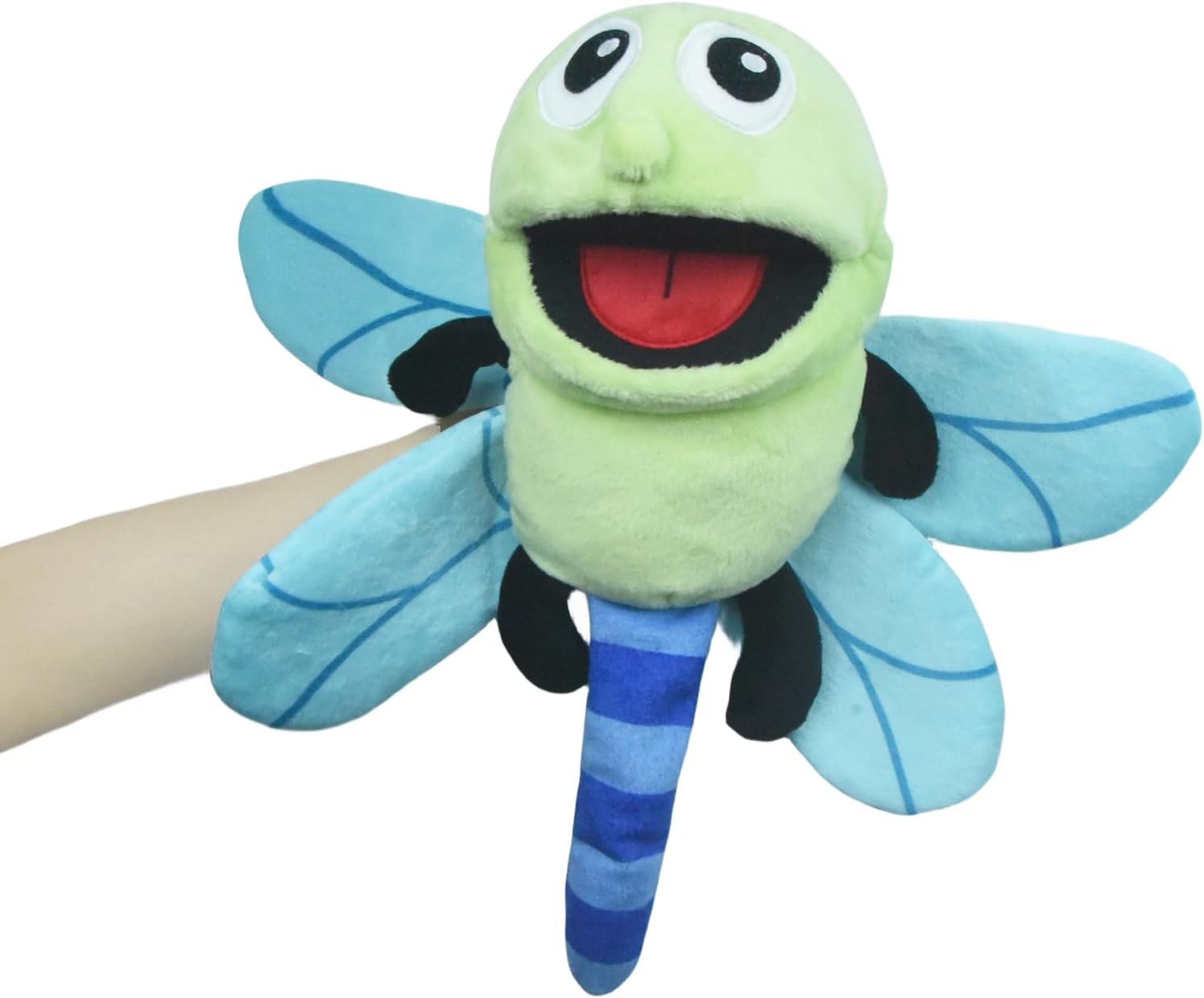 Thumbnail 6 de Lilizzhoumax Dino Hand Puppet Plush Toy – Velociraptor Hand Puppet for Kids