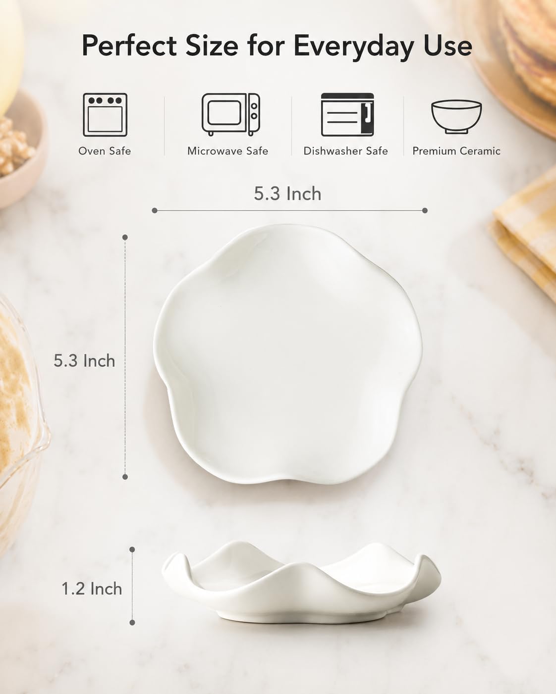 Detalle de Miamolo Ceramic Spoon Rest, 5.3 Inches