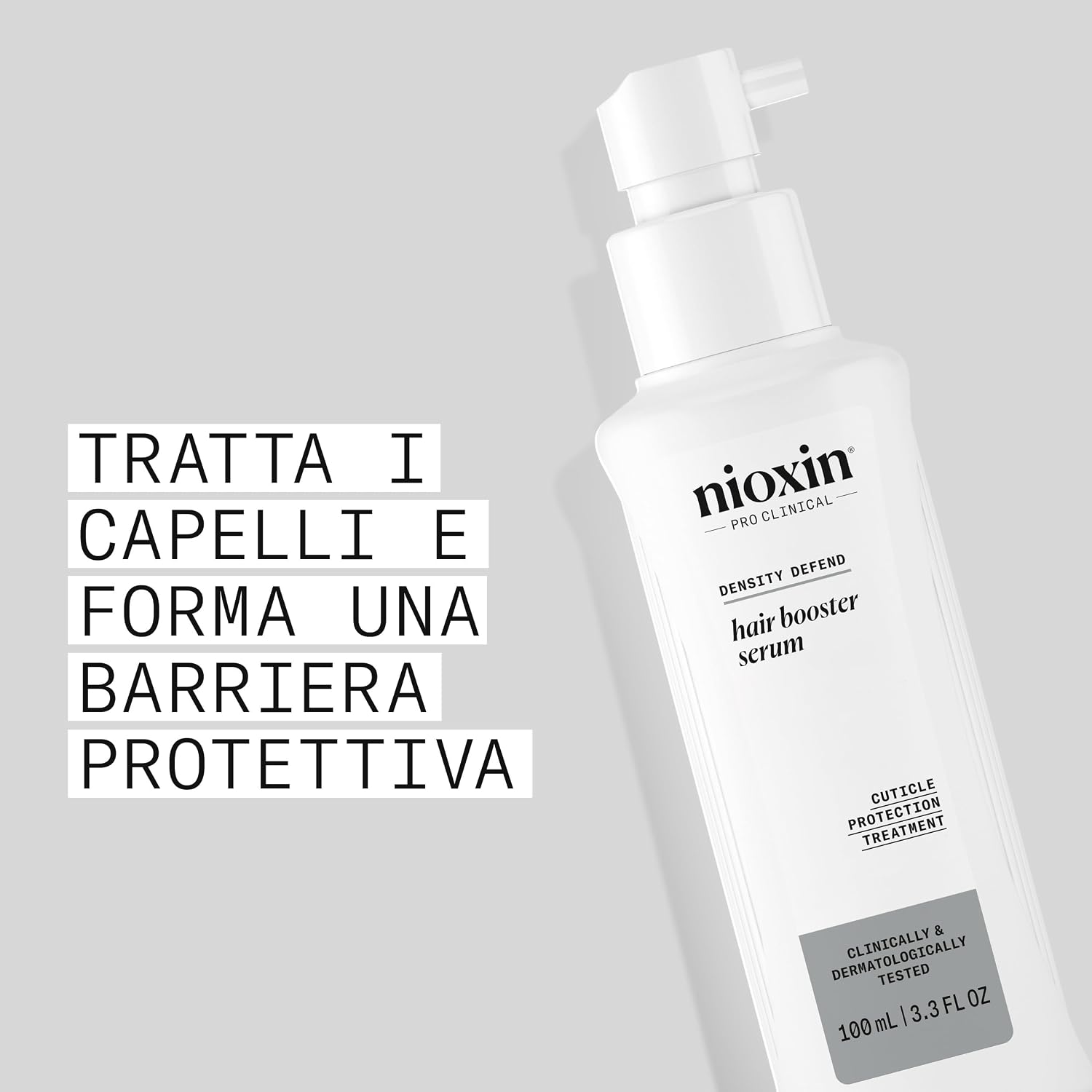 Detalle de Nioxin Hair Booster Serum con olio di menta piperita (100 ml) – trattamento protettivo senza risciacquo per capelli ad assottigliamento avanzato