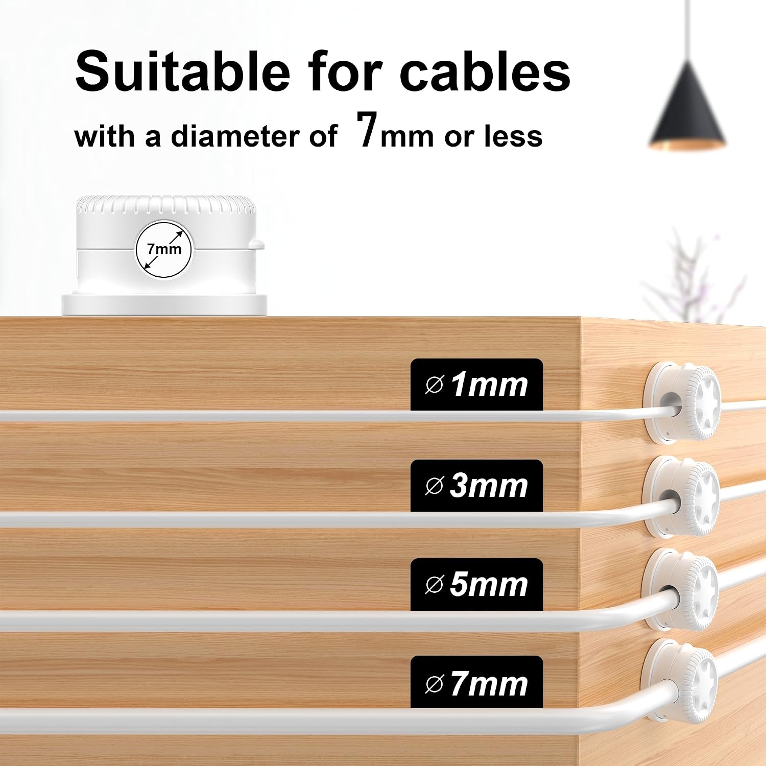 Thumbnail 2 de Kimsky Kabelhalter 9 Stück Desktop Organizer
