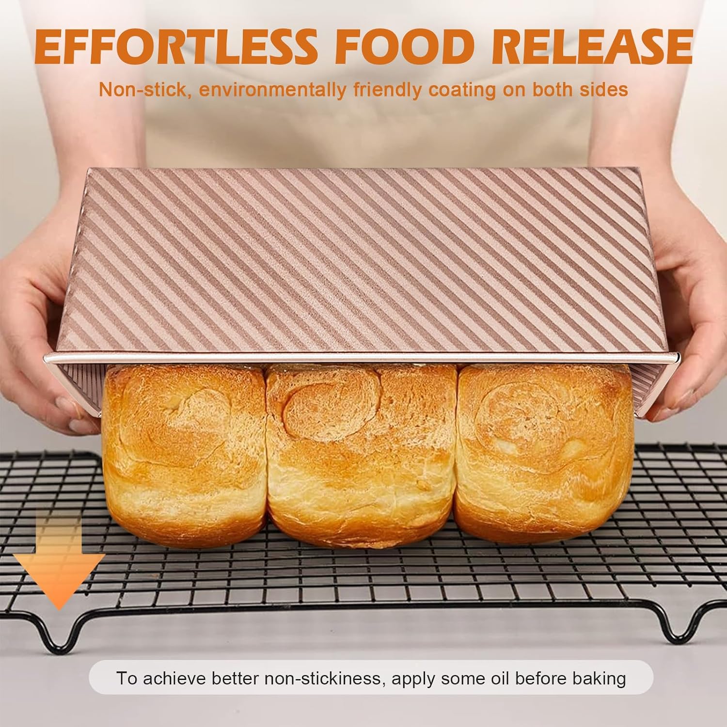 Thumbnail 6 de Dipanist Pullman Loaf Pans 2.2 LB