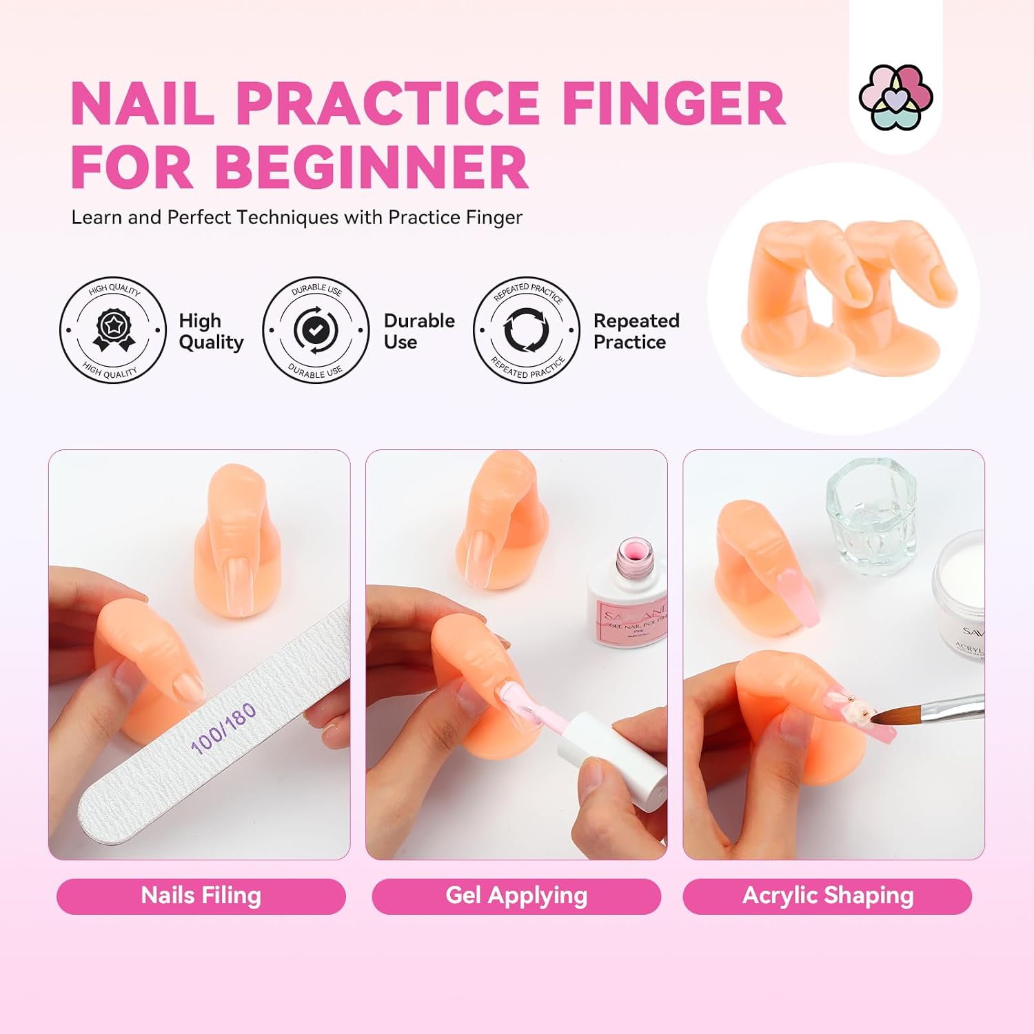 Thumbnail 6 de Saviland Acryl Nagelset 1120 ml Starterset 💅