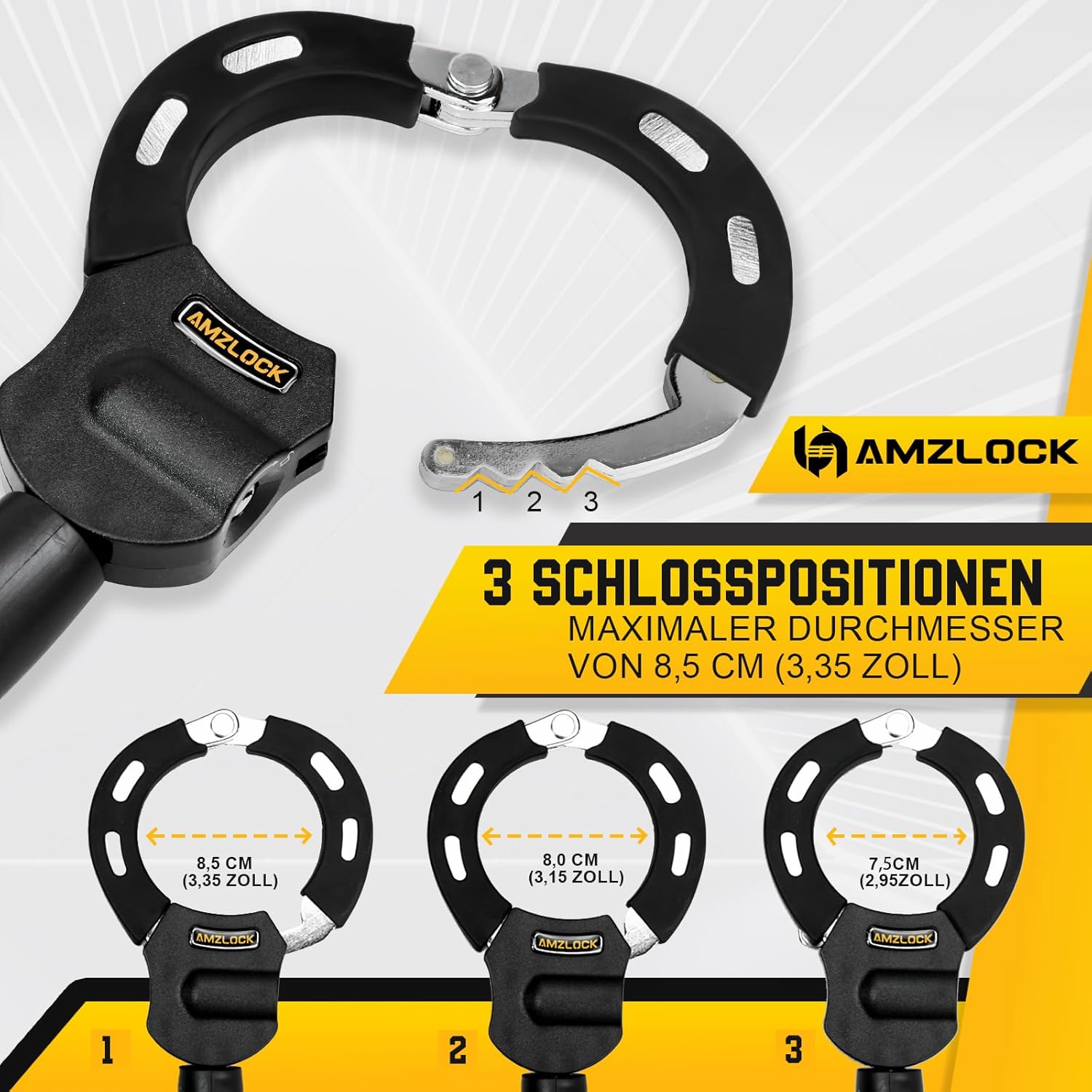 Detalle 2 de AMZLOCK E Scooter Schloss 75 cm Kette