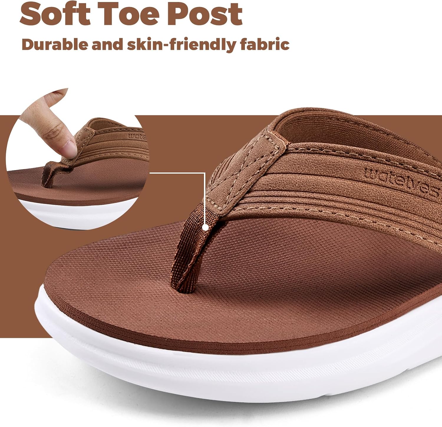 Detalle de WateLves Kids Flip-Flops with PU Straps