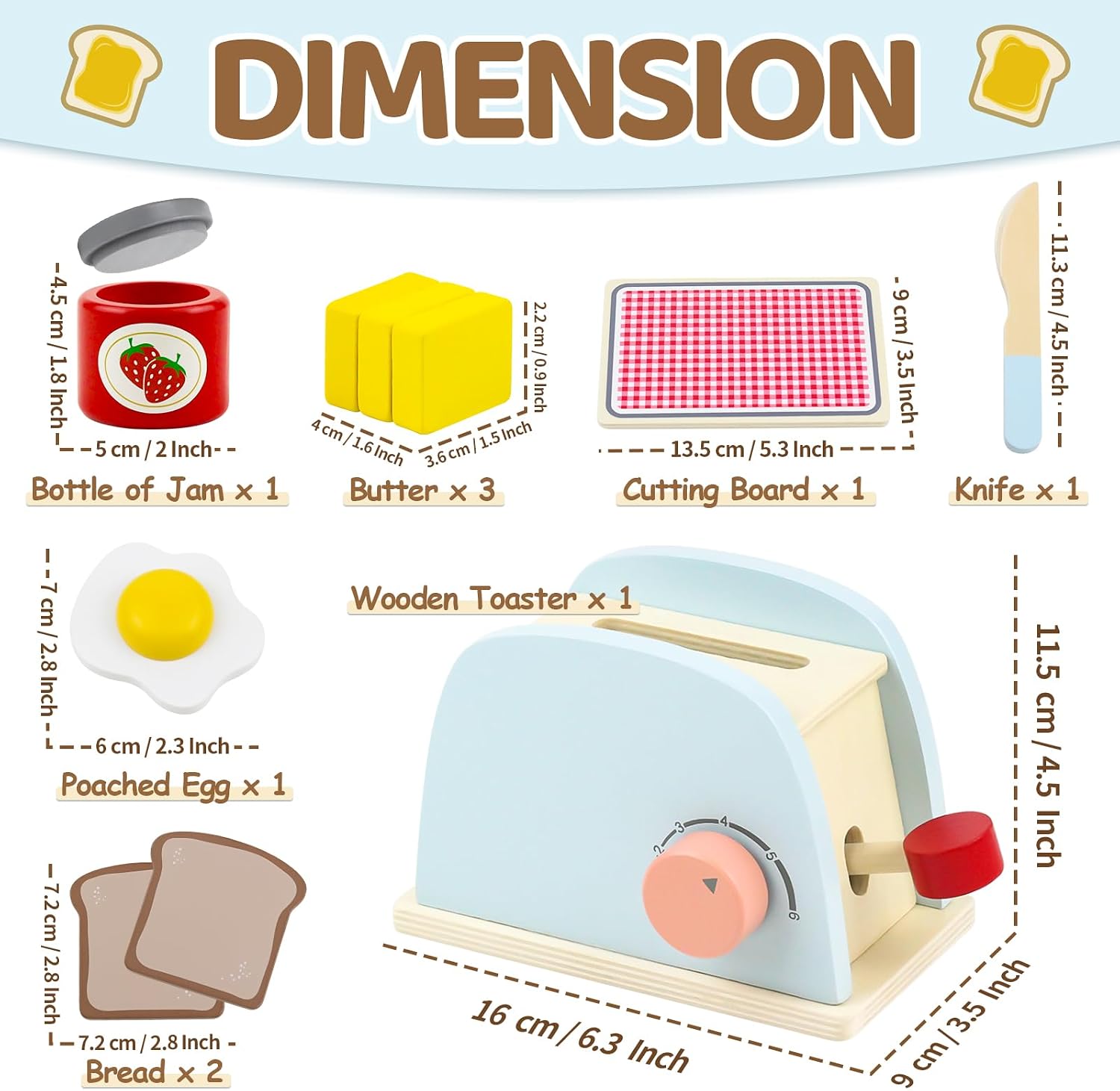Detalle 2 de Wooden Pop-Up Toaster Toy