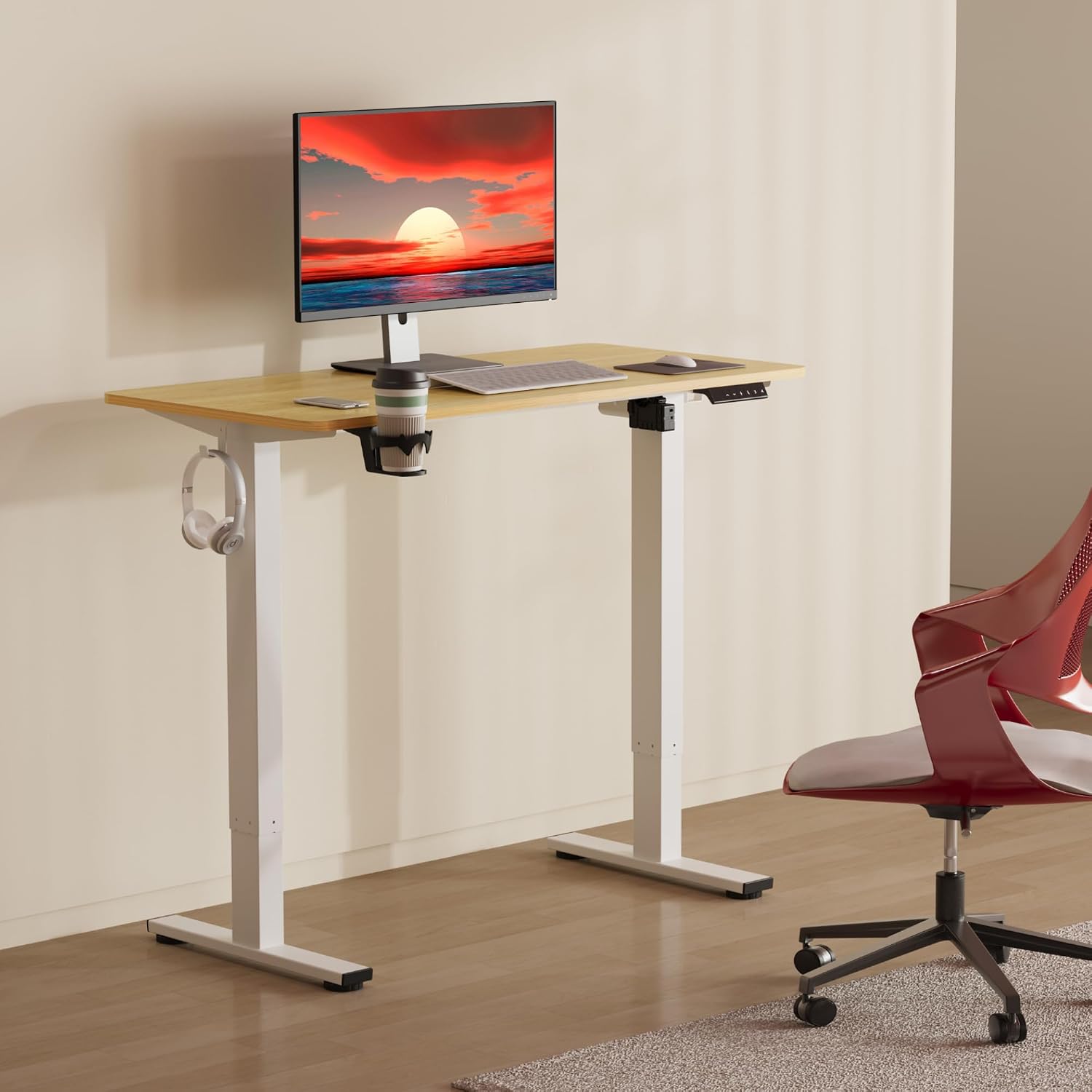 Detalle 2 de SANODESK QS+ 110 x 54 cm escritorio elevable