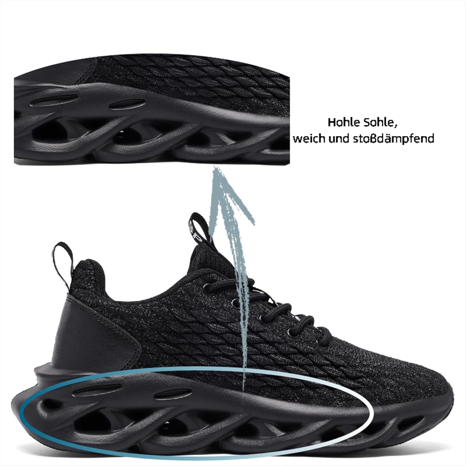 Thumbnail 6 de TIANZEBEN Herren Turnschuhe aus atmungsaktivem Mesh – leichte Sportschuhe für Fitness, Walken und Freizeit