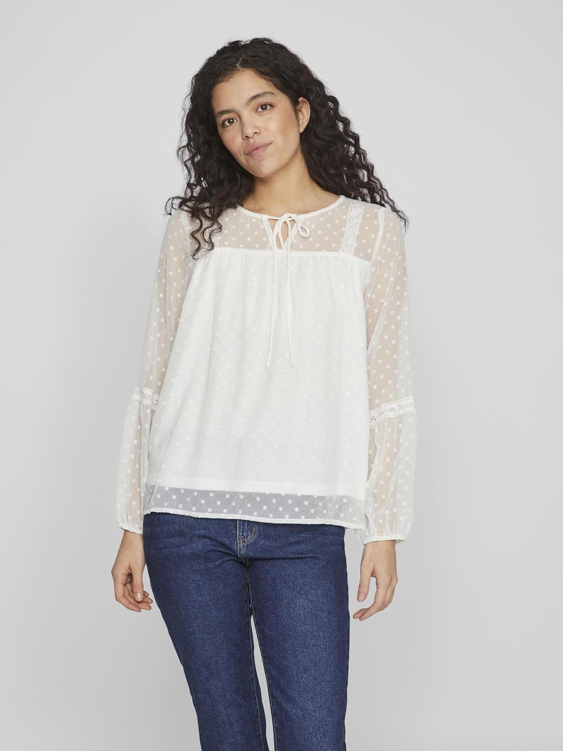 Thumbnail 1 de Vila VIEDEE Detailed Long Sleeve Blouse