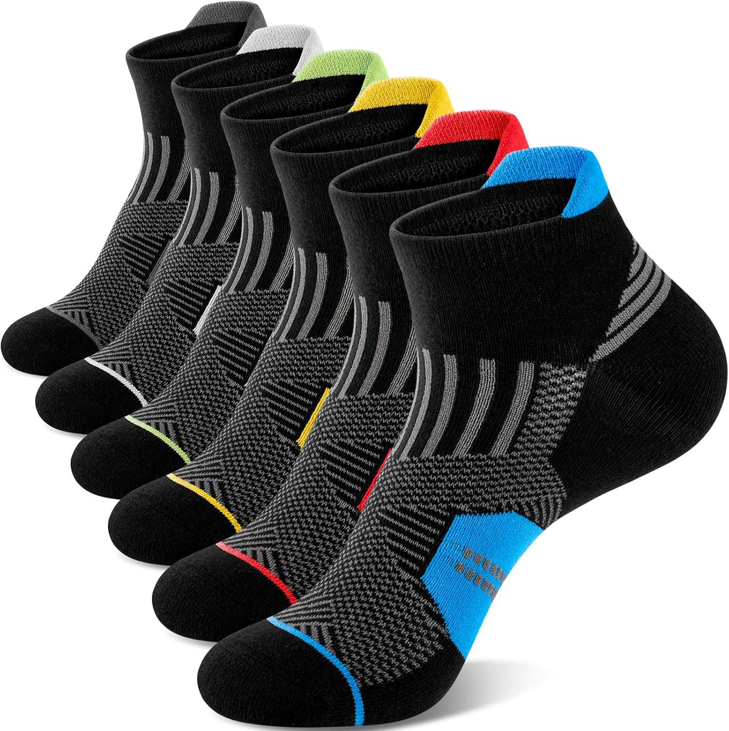 Detalle de Niofind Calzini Uomo Corti unisex in cotone traspirante (6 paia)