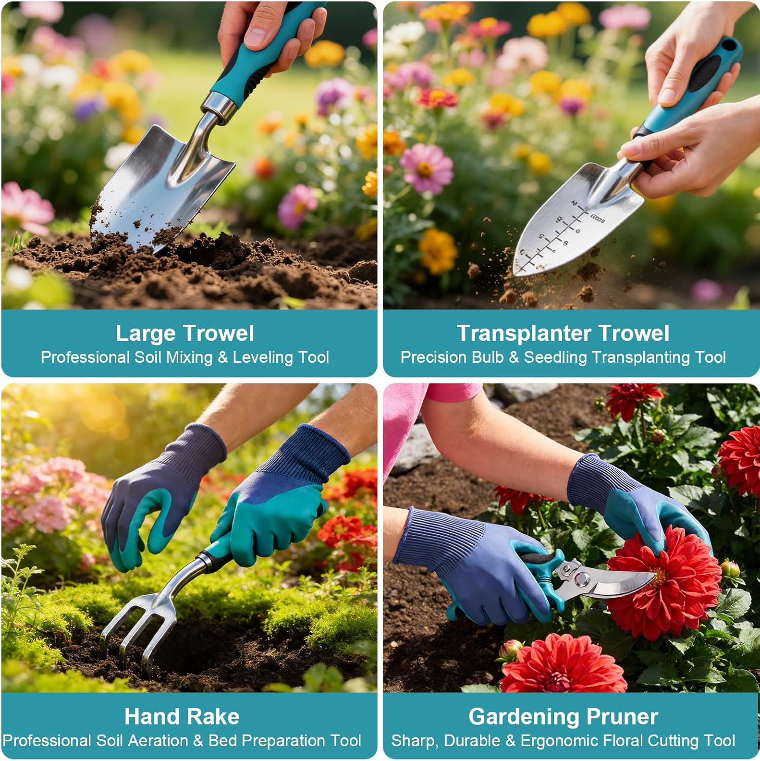 Thumbnail 3 de ChaneeHann Kit Giardinaggio 7 Pezzi: set completo in alluminio con manico ergonomico