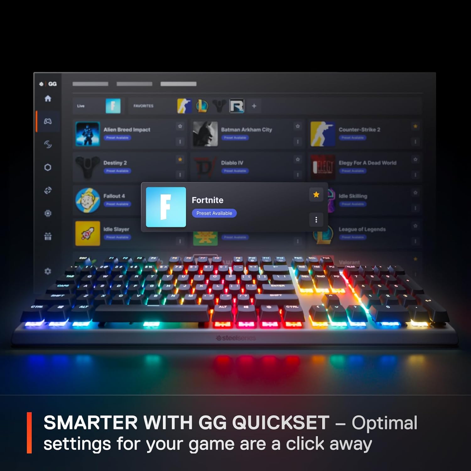 Detalle 2 de SteelSeries Apex Pro Gen 3 – Gaming-Tastatur mit Hall-Effekt-Switches und OmniPoint 3.0