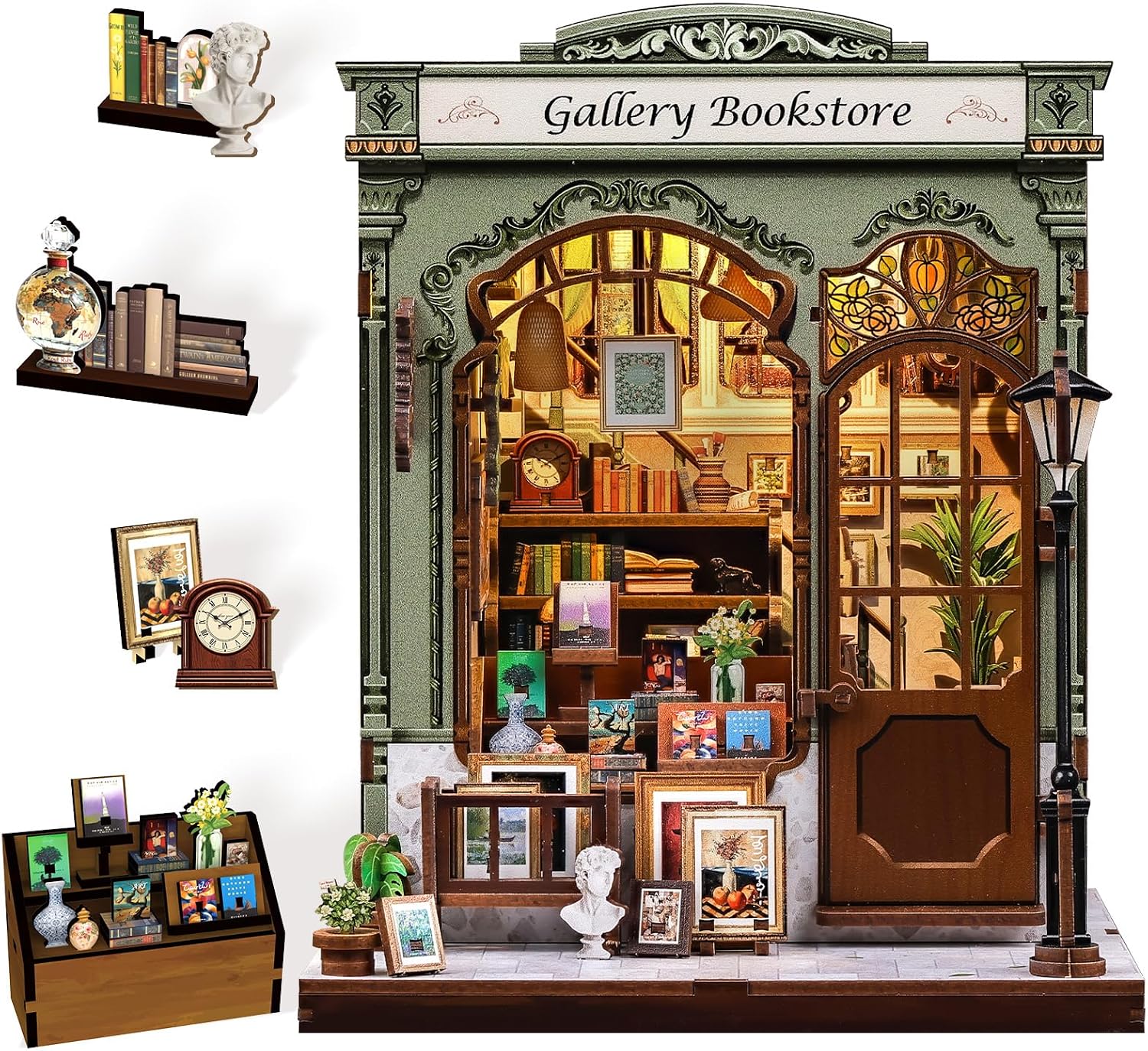 Detalle de CUTEBEE Book Nook DIY bookend kit