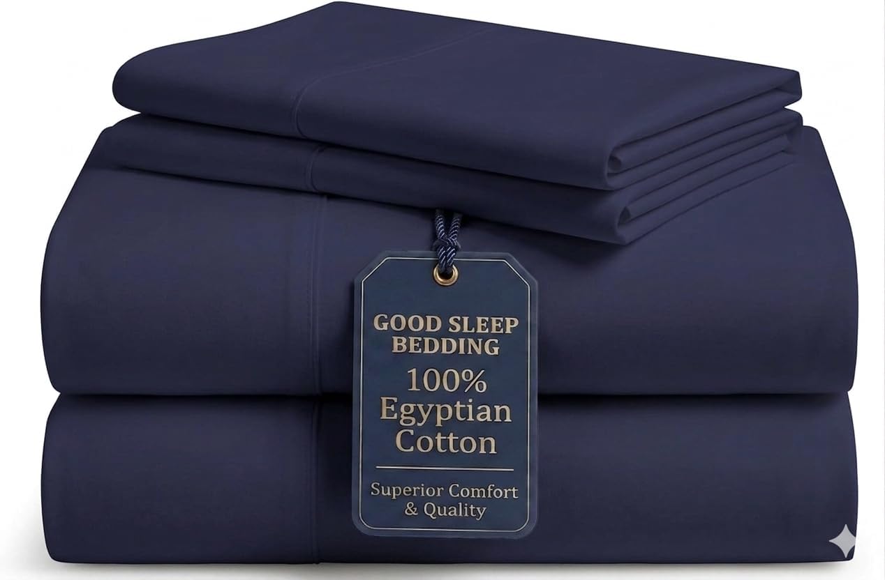 Detalle de Good Sleep Bedding Th-GS-WH-42 King Sheets, Egyptian Cotton, 1000 Thread Count