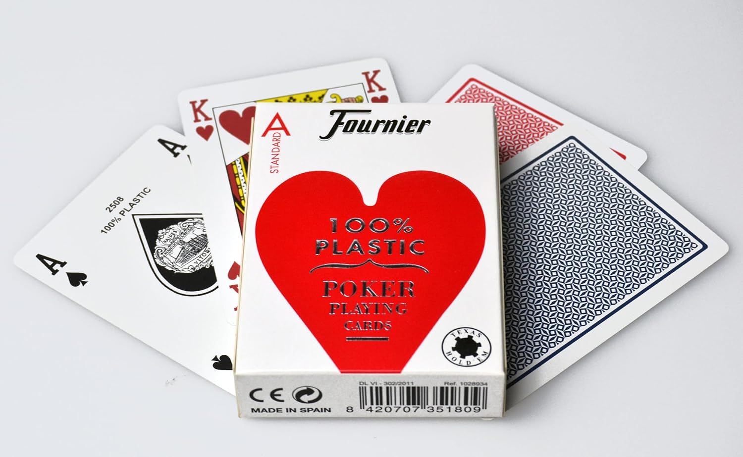Detalle de FOURNIER 1028934 Cartes de poker professionnelles 2500 ♣