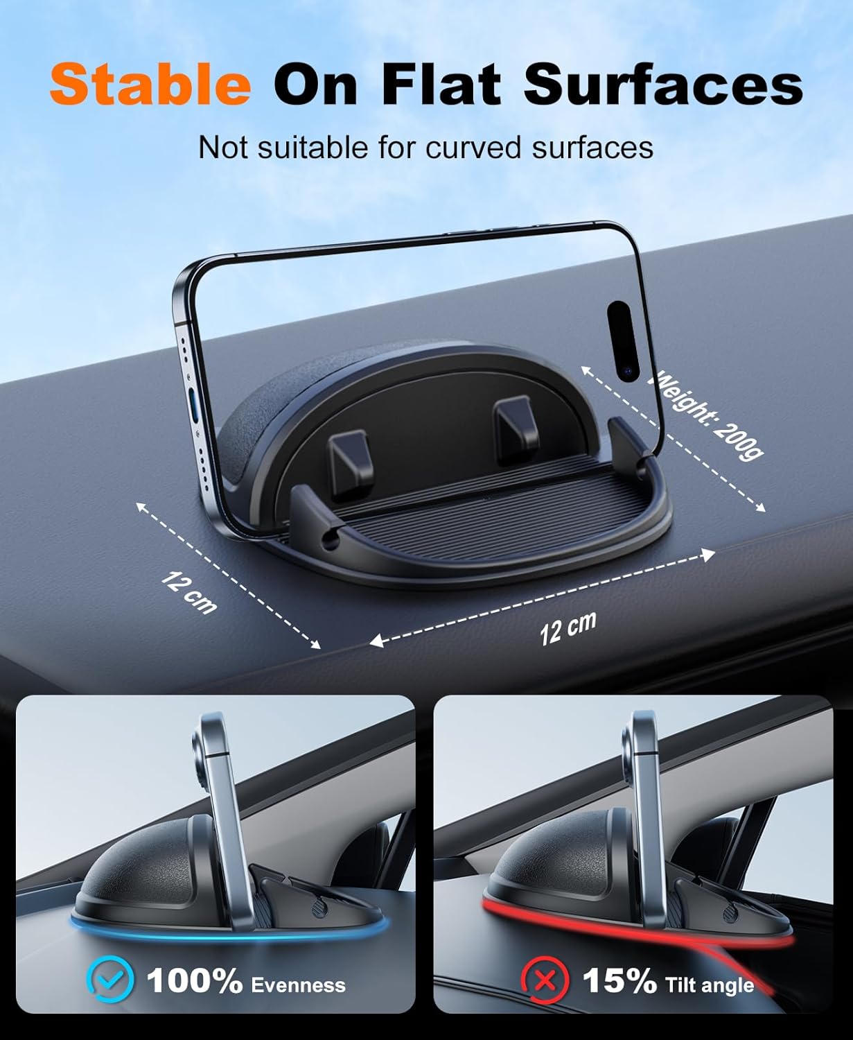 Detalle 2 de Beeasy Car Phone Holder for Dashboard