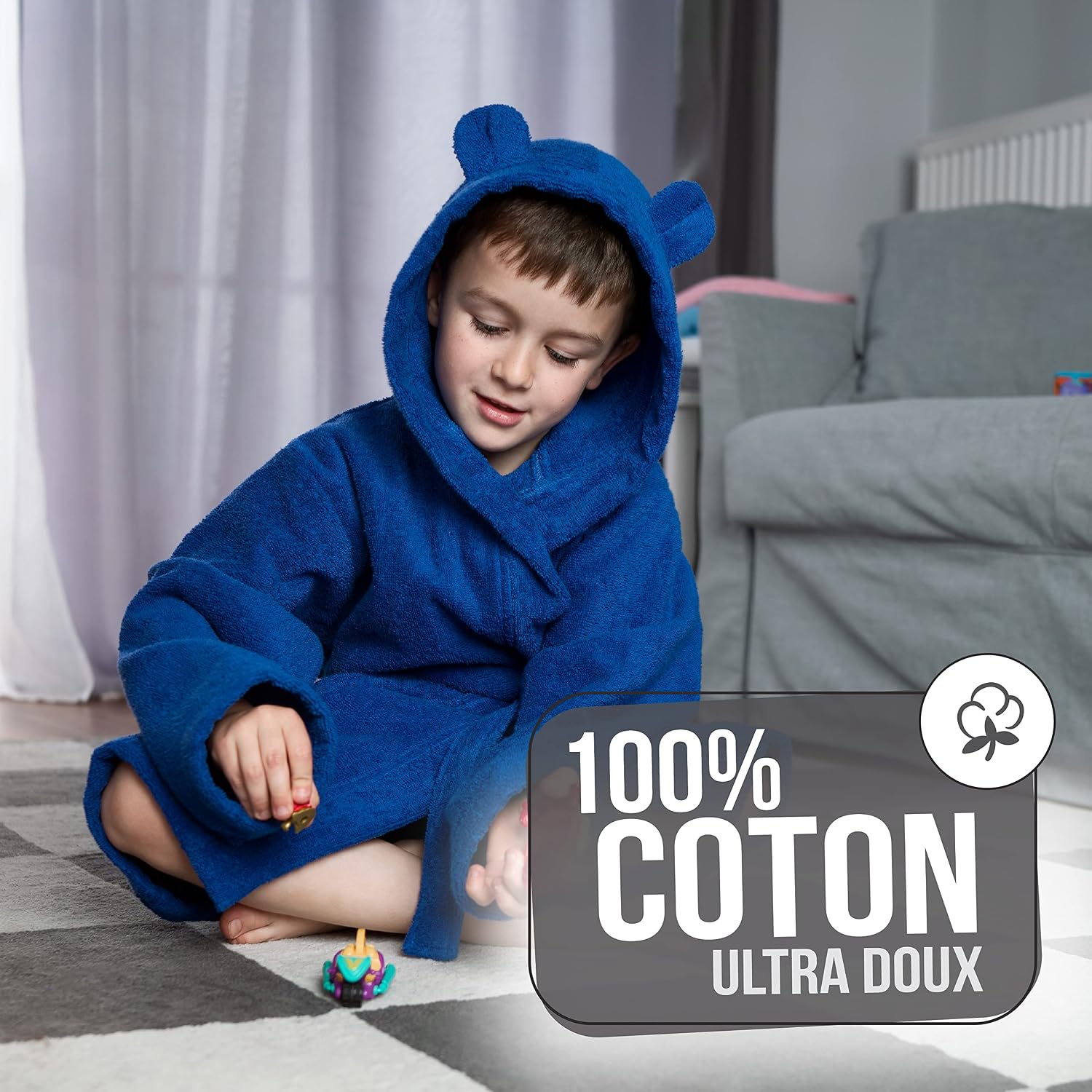 Detalle 2 de Twinzen Peignoir enfant 100% coton đ
