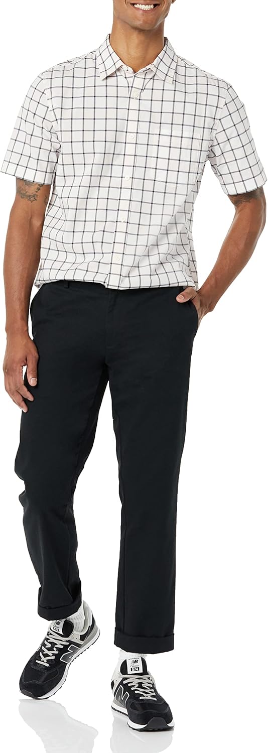 Thumbnail 3 de Amazon Essentials Men's Short-Sleeve Stretch Poplin Shirt (Available in Big & Tall)