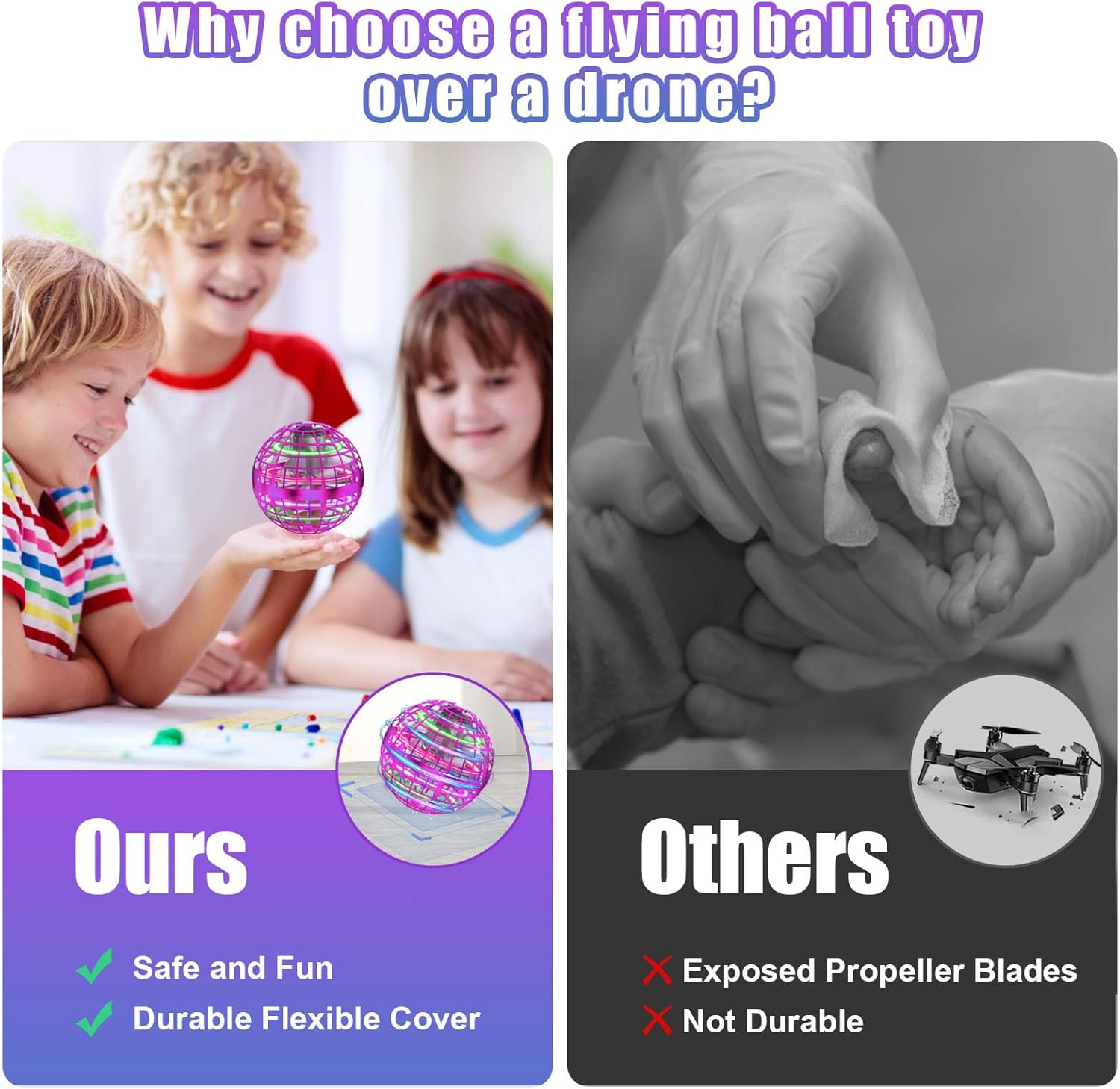 Thumbnail 3 de XINHOME Flying Ball 2025 Drohne für Kinder