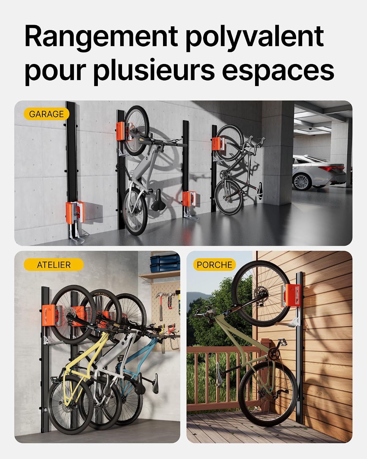 Thumbnail 6 de monTEK DE-DS-VA1009OR automatische fietsendrager voor 24-29 inch, tot 32 kg