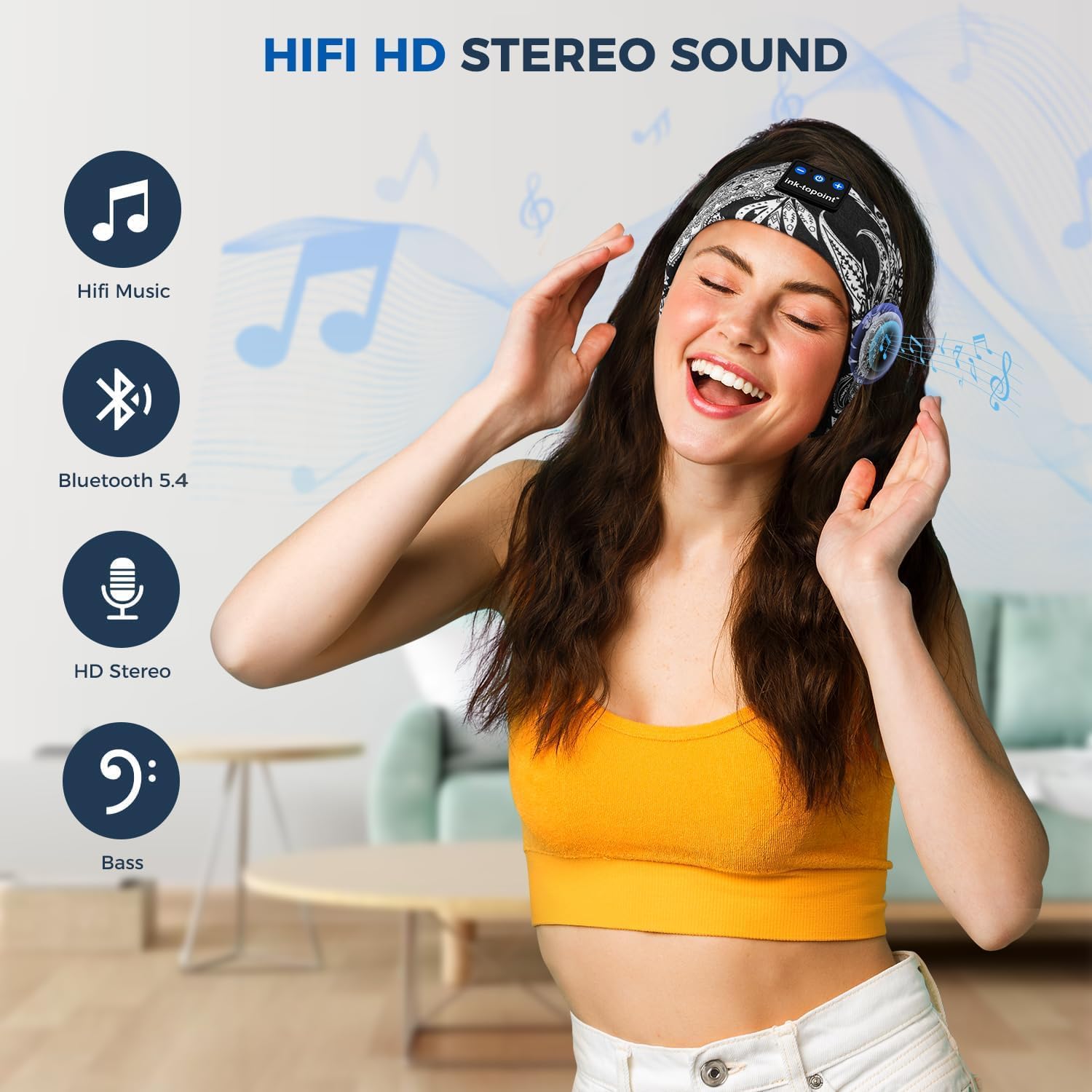 Thumbnail 4 de ink-topoint Sleep Headphones Headband 16h