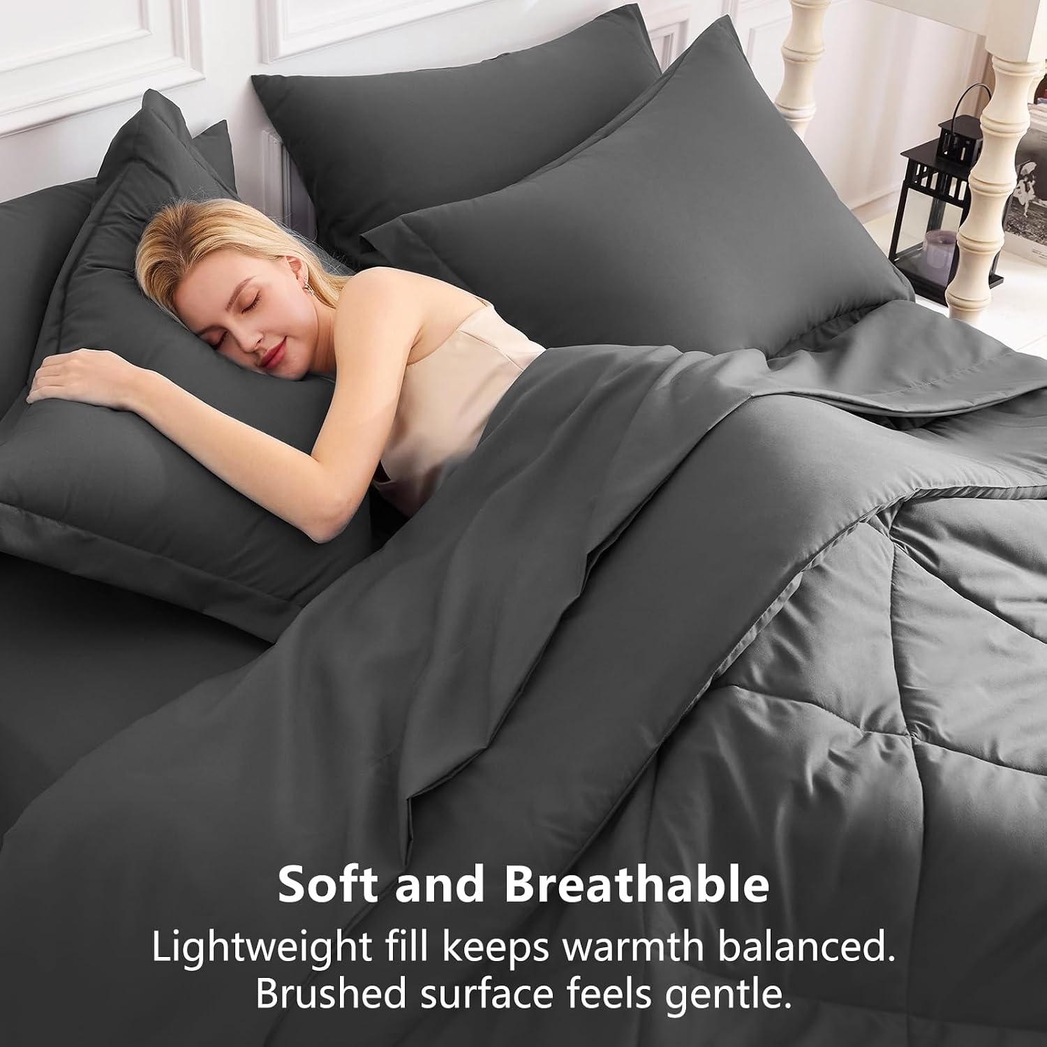 Thumbnail 3 de CozyLux Queen 7-piece Comforter Set