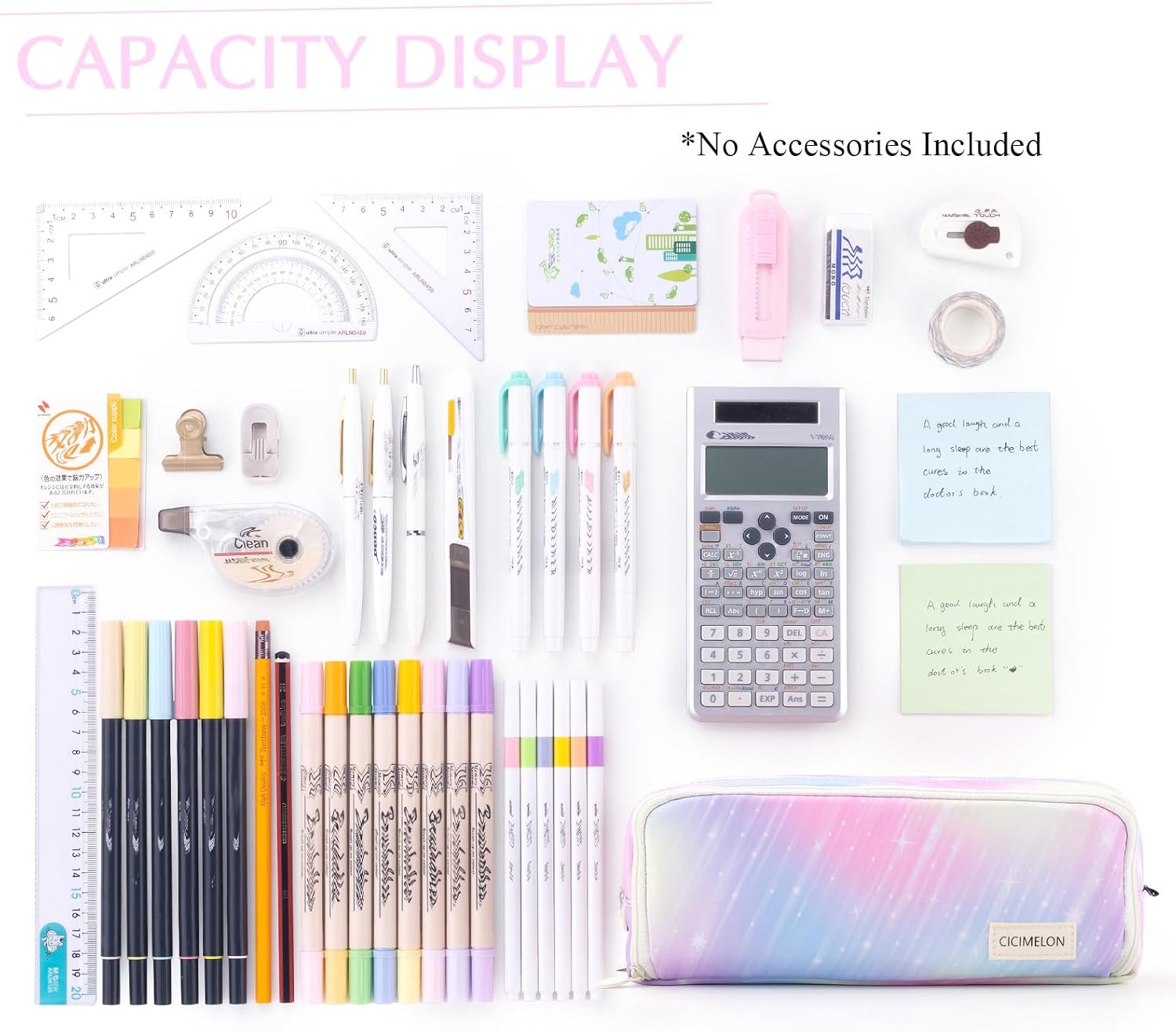 Thumbnail 3 de CICIMELON CI-S 3-Compartment Pencil Case, Meteor Polyester Pouch