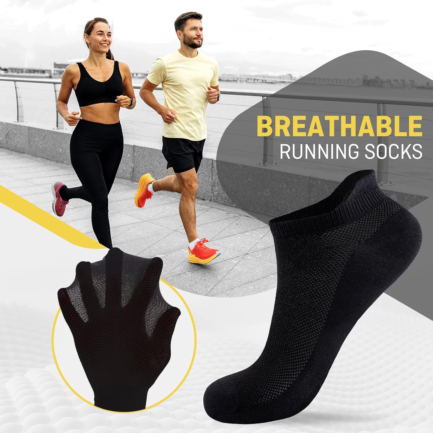 Thumbnail 1 de Effeet Chaussettes Running Homme/Femme – Lot de 6 paires basses respirantes anti-ampoules