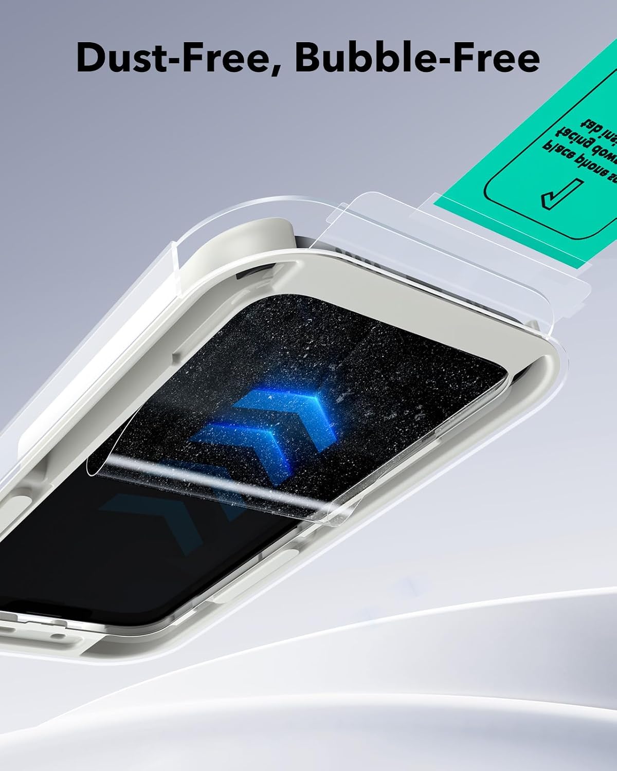 Detalle de ESR Pellicola Vetro Temperato per iPhone 15 Pro UltraFit – Protezione militare 9H, set da 3