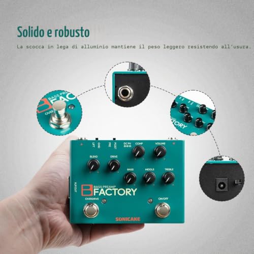 Thumbnail 5 de SONICAKE Pedale per basso con overdrive Preamp analogico