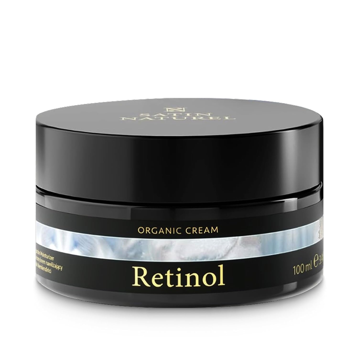 Detalle de Satin Naturel Bio Gesichtscreme 100 ml mit Retinol & organischer Salicylsäure – Anti-Falten und gegen Pigmentflecken