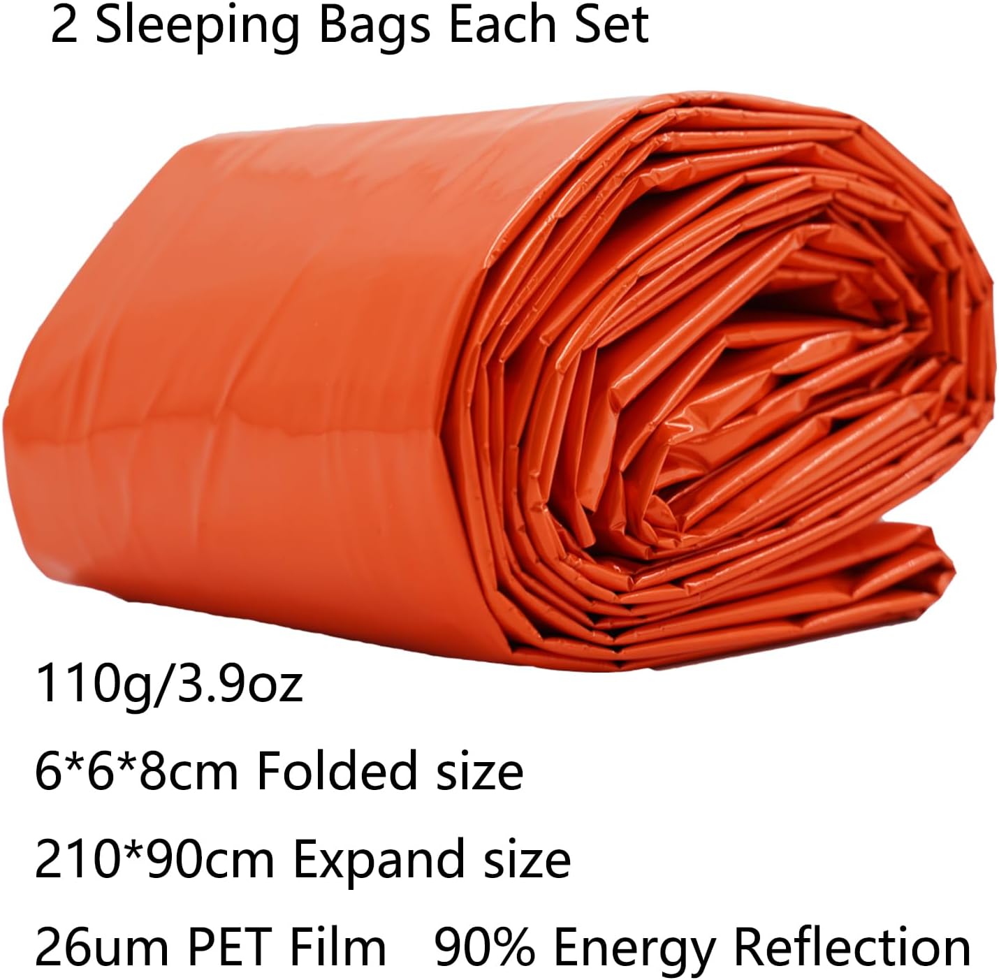 Thumbnail 2 de Notfall Schlafsack Set 2er Pack Survival Biwaksack